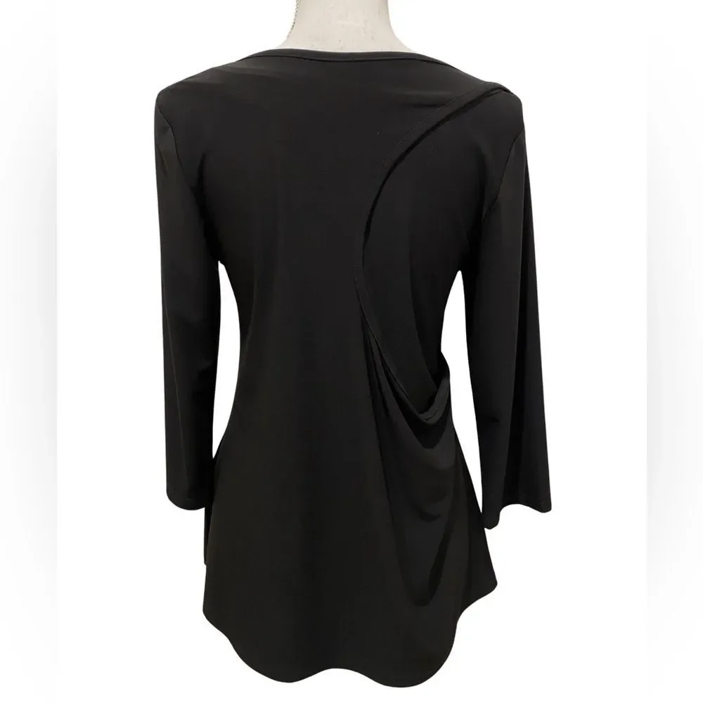 NWT Sunlight blouse. Black with graffiti print. Medium. Made in France - Picture 2 of 6